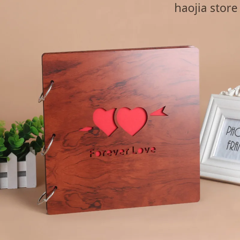 Новые diy самоклеющиеся черные карты фото скрапбук детские бумажные книги альбом фотоальбом 16 дюймов свадебные Большие винтажные деревянные