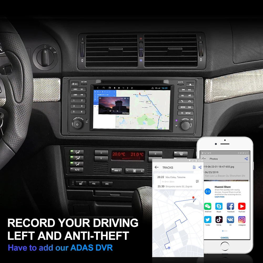 Автомагнитола Isudar H53 1 Din 4G Android для BMW E39/X5/E53 8 ядер ОЗУ 4 Гб ПЗУ 64 ГБ GPS мультимедиа