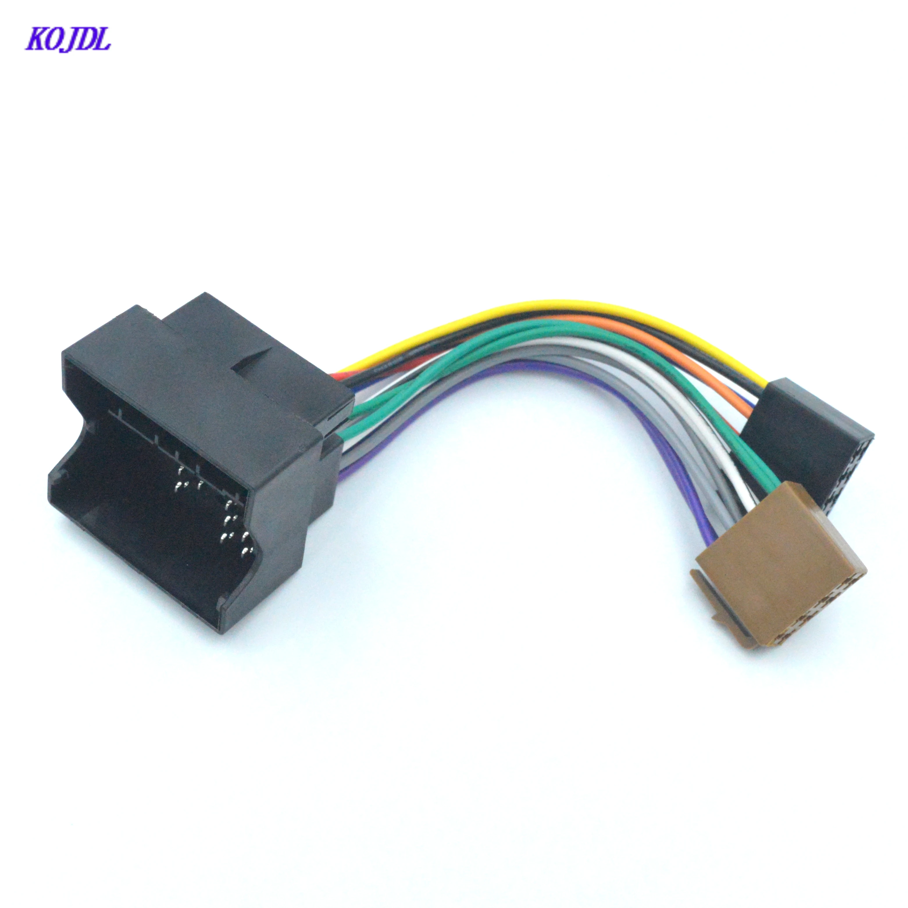 Adaptador de arnés de cableado de Radio Estéreo para coche, conector de Cable ISO Volkswagen Golf, Fox, Tiguan, Skoda, Audi|Cables, adaptadores y enchufes| - AliExpress