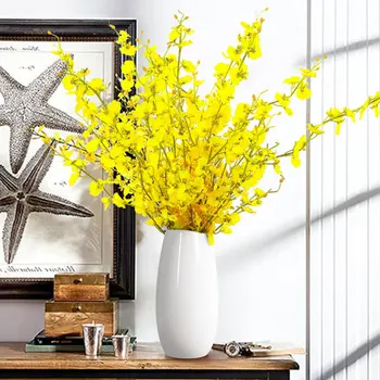 

10Pcs Artificial Flowers Butterfly Orchid Non-woven Fabrics Fake Flower Branch Home Decorating Wedding Country Decor