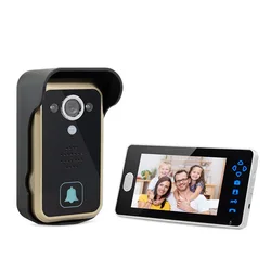 2.4ghz sem fio campainha de vídeo em casa sistema intercom câmera campainha da porta com 7 Polegada tela monitor villa apartamento desbloqueio remoto