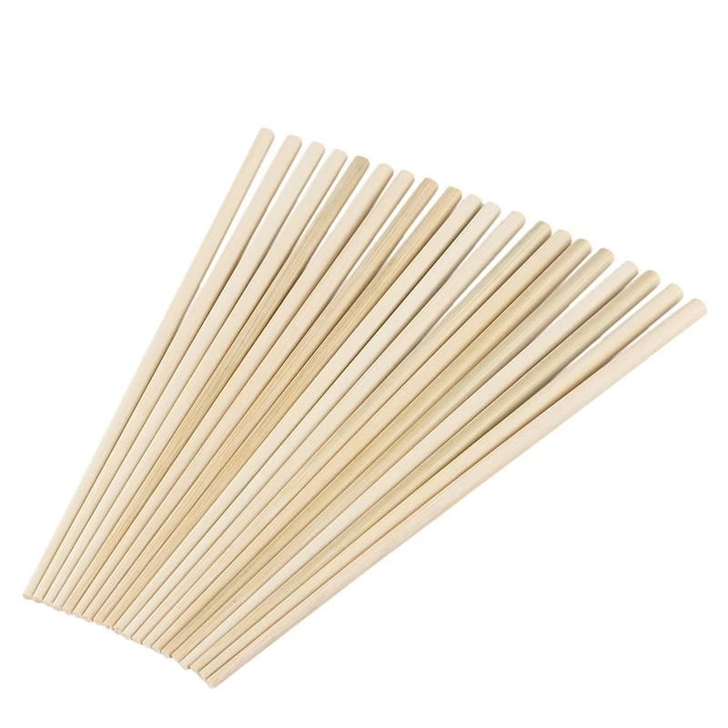 10 Pair 24cm Long Beige Bamboo Chinese Traditional Kitchen Chopsticks | Дом и сад