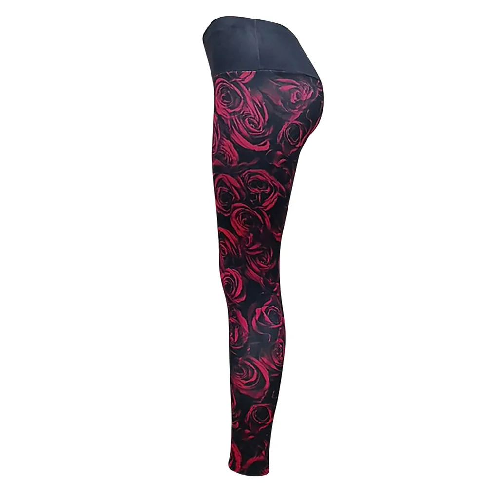 Yoga mujer profesial Ladies'printed Высокая талия бедра стрейч под брюки Беговые штаны для фитнеса или йоги быстросохнущие брюки# YL5