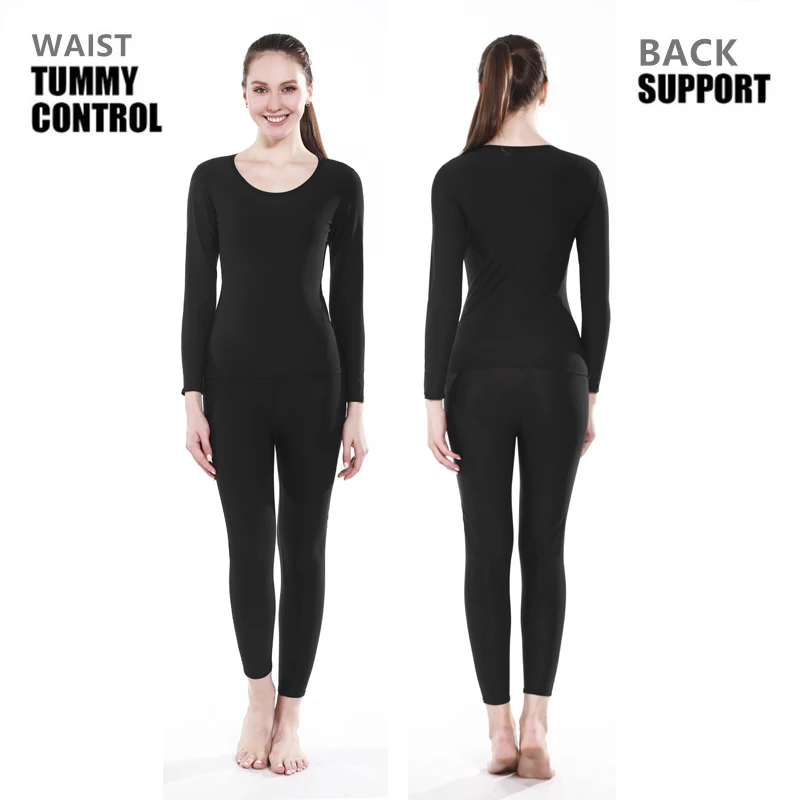 best shapewear for women Body Shaper Sauna Suits Sweat Slimming Pants Waist Trainer Long Sleeve Shirt Sets Workout Leggings Tops Control Panty Shapewear shapewear for tummy