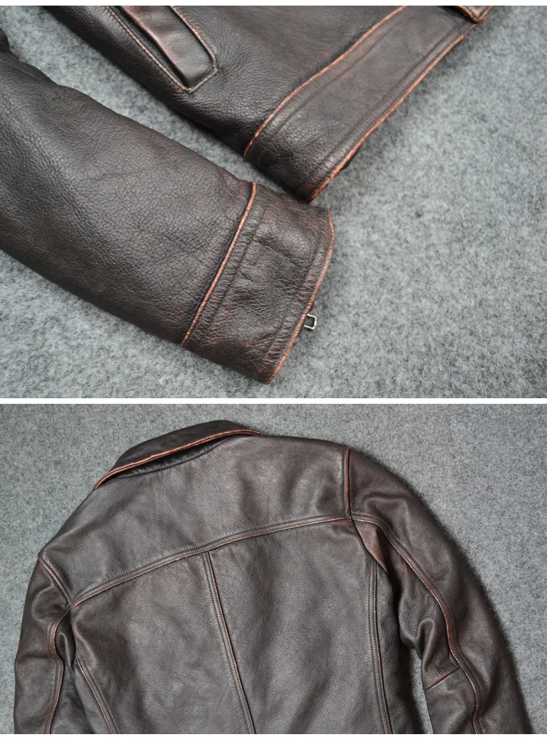Tcyeek Новая модная куртка из натуральной кожи мужская зимняя куртка больших размеров Мужская байкерская куртка из натуральной коровьей кожи уличная 1917