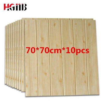 

Self Adhesive Waterproof 3D Wood Grain Wallpaper Tv Background Wall Skirt Sticker For Living Room Mural Bedroom Decorative