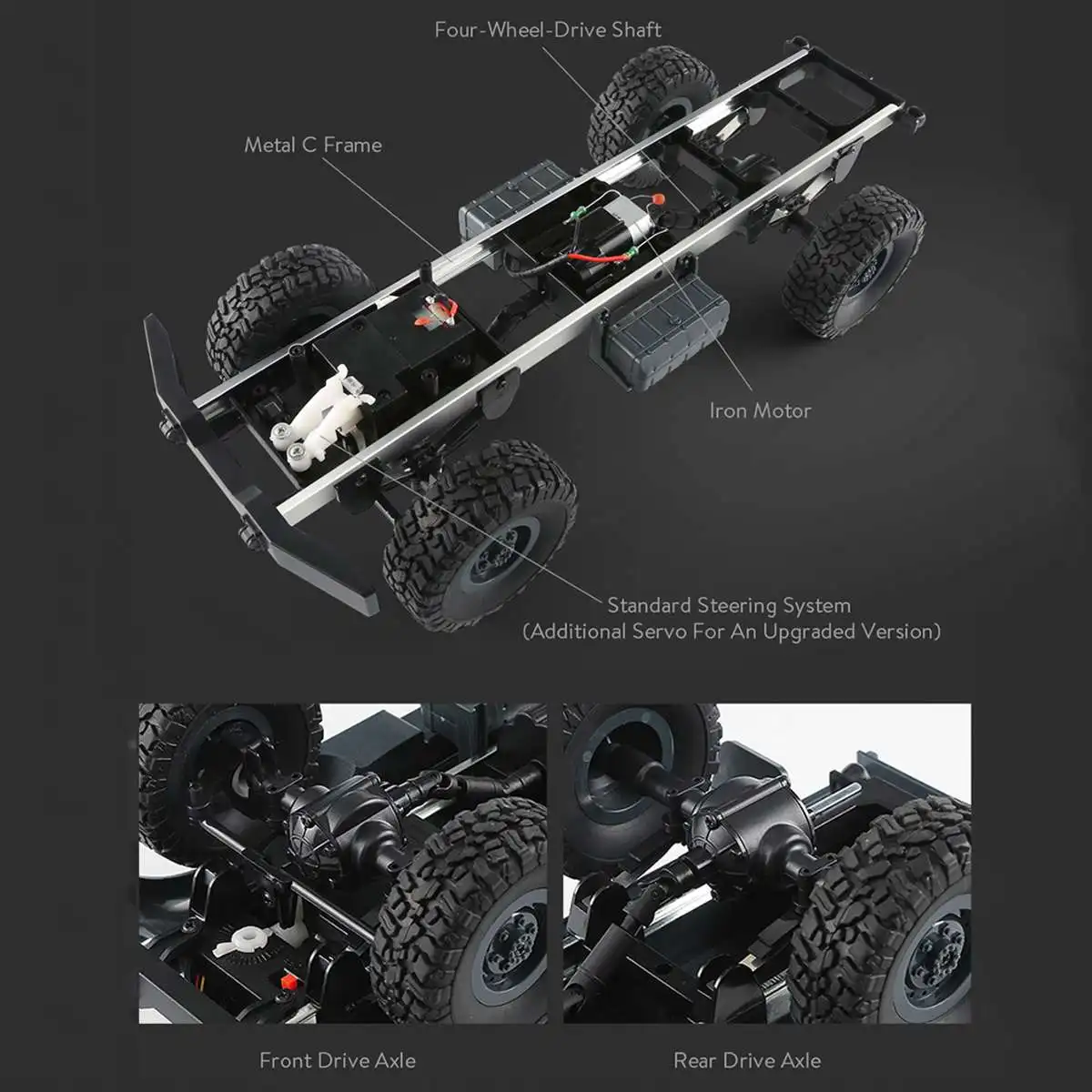 1:16 2,4G альпинистские Машинки с дистанционным управлением RC гоночная машина из сплава RC высокоскоростная внедорожная машина 6WD гусеничная игрушка детская машина для детей