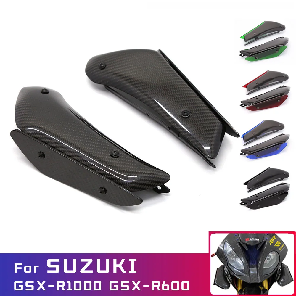 For SUZUKI GSX R1000 GSX R600 Fairing Motorcycle parts Aerodynamic Wing Kit Fixed Winglet Fairing Wing