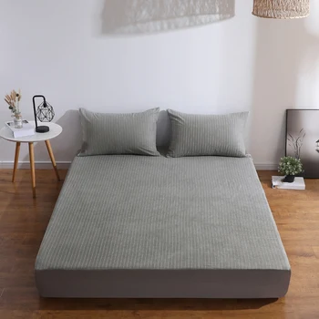 

Cotton Bed Mattress Cover Band Bed Mattress Cover Waterproof Mattress Protector Fitted Sheet Separate Bed Linens with Elastic 13