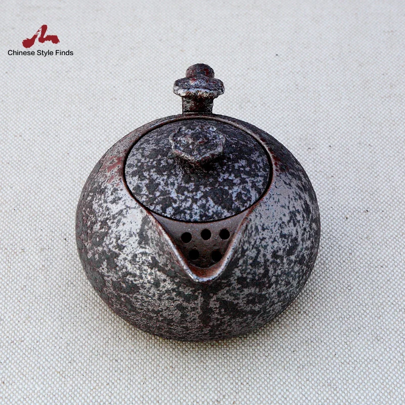 Tea-Set-rust-glaze-ceramic-teapot-kettle-tea-pot-convenience-office ...