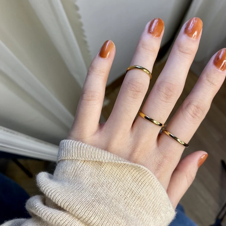 Wedding Rings Couple Rings Jewelry Rings Ring Jewelry Fashion Luxury Golden Engagement Wedding Ring Couple Ring Simple Fashion Style Fine Jewelry Anniversary Gift Men and Women