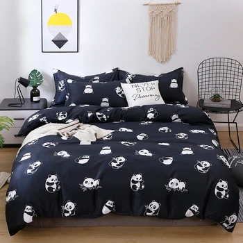 

Home Textile King Queen Twin Full Bedding Set Girl Kid Child Bed Linen Pink Panther Duvet Cover Sheet Pillowcase 3-4Pcs