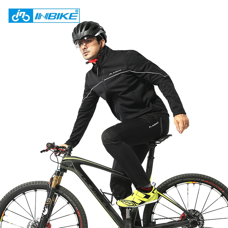 Зимняя Осенняя велосипедная одежда INBIKE костюмы для верховой езды Мужская куртка