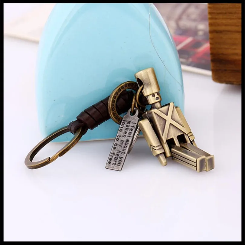 Новинка 2019 модный креативный брелок в стиле панк с роботом подвески украшения