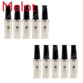 

Sale 50 Pcs 5 PIN DIN Connector Midi Cable Lead Audio Plug Male Inline Metal Connector High Quality minijack plug Wire Connector