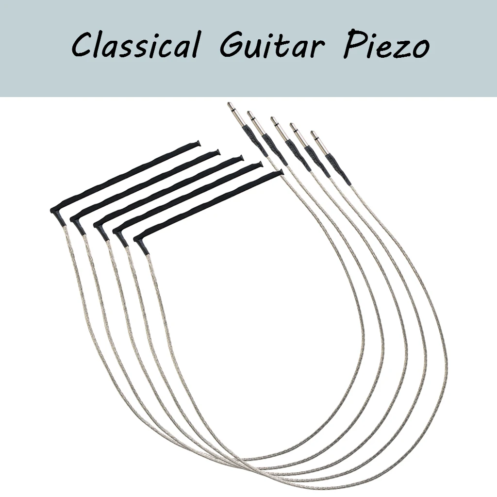 

5PCS 6 String Classical Guitar Under Bridge Pickup Piezo Bridge Saddle Rod Piezo