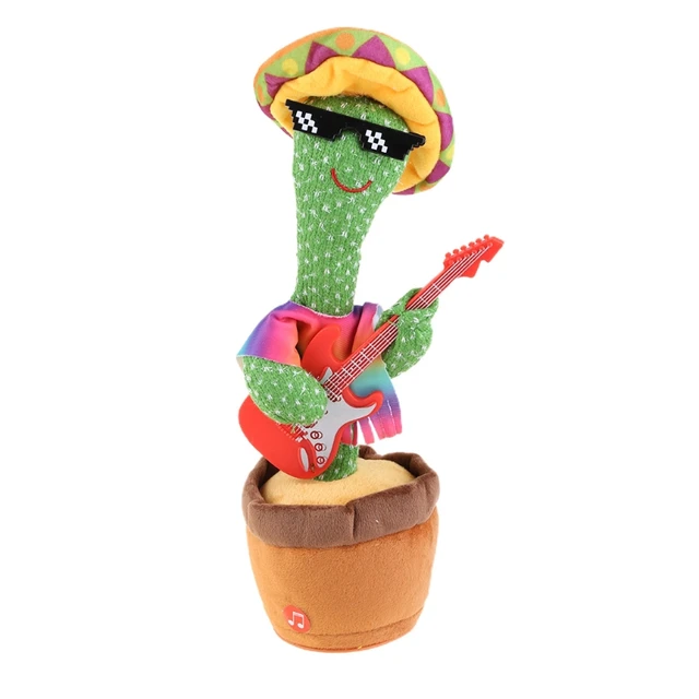 1 Pc Electronic Shake Singing Cactus Plant Toy, Funny Dancing Cactus Plush Toys for early Childhood Education 2