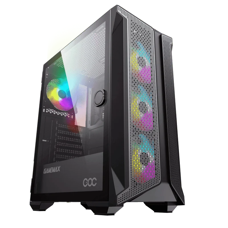 Gamemax Brufen C1 Mid-Tower шасси для игрового ПК чехол 4 шт. 120 мм фанаты ARGB геймерский DIYer