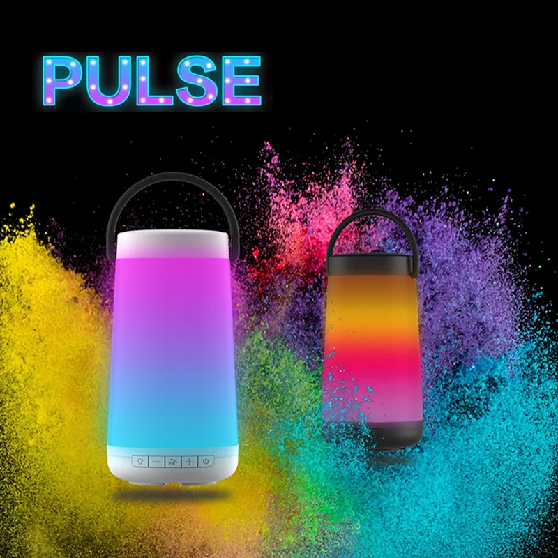 

Lamp Portable wireless Bluetooth speaker Colorful Lights LED Sound Box outdoor field Support AUX FM radio TF card USB powerful