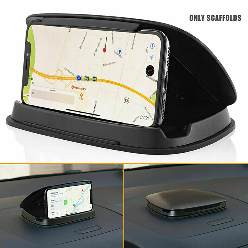 

Anti Slip Phone Holder Prevent Sun Washable Dashboard Gps Phone Clip Universal Car Phone Holder Black Car Phone Cradle