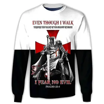 

Brand clothing 2019 New Fashion hoodies Knights Templar 3D Print Hoodie Sweatshirt Unisex Casual Street costume sudadera hombre