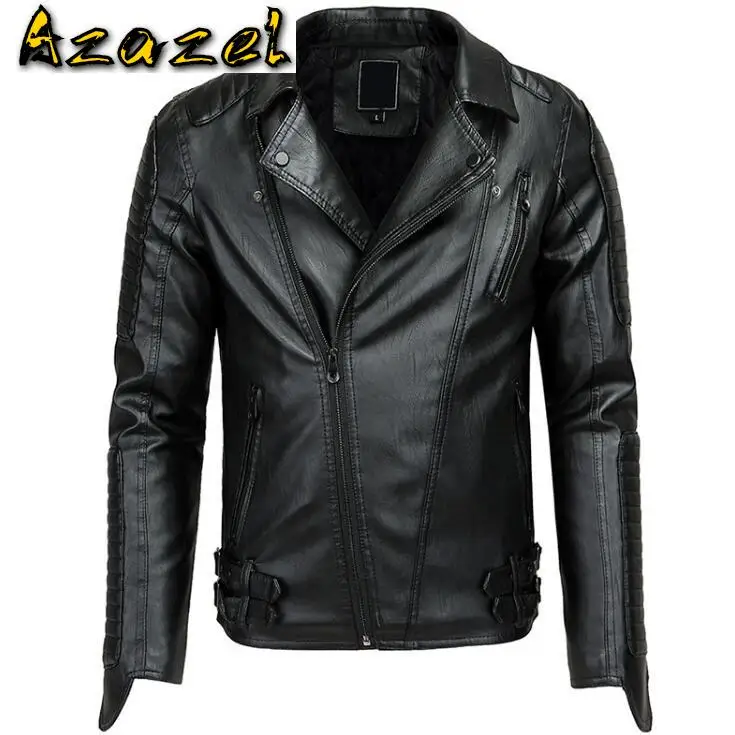 

New Men Leather Suede Jacket Fashion winter Motorcycle PU Leather Male Autumn Bomber Jackets Outerwear Faux Leather Coat L-3XL