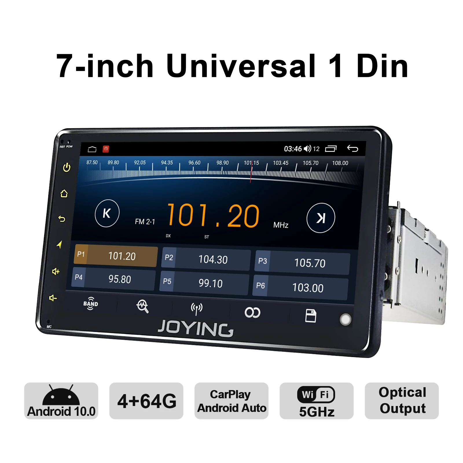 Universal 1din android car radio GPS multimedia player Android 10.0 HD 7