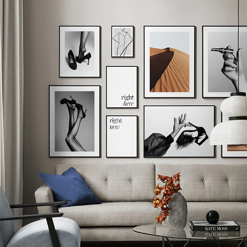 

Modern Monochrome With A Twist Posters And Prints Legs Shoes Wall Art Picture Canvas Poster Nordic Decoration Home Painting