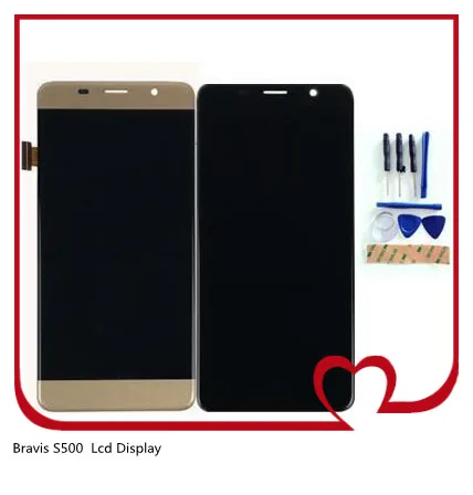 Bravis S500 ЖК-дисплей, сенсорная панель экрана стекло Digtizer Замена датчика в сборе PSP3511