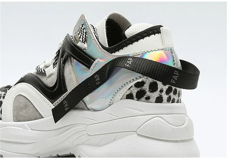 Женская Вулканизированная обувь; кроссовки в стиле пэчворк; женская обувь на платформе с дышащей сеткой; женские кроссовки на массивном каблуке 6 см, визуально увеличивающие рост