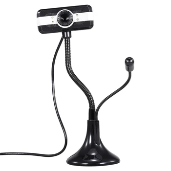 

640*480P Full HD Web Cam PC Webcam USB Portable Laptop Desktop HD Webcam Camera with Built-in Microphone Plug&amp Play Office