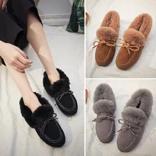 Обувь на меху в Корейском стиле обувь в горошек зимние сапоги женская зимняя обувь из вельвета и хлопка, новая нескользящая обувь для беременных женщин