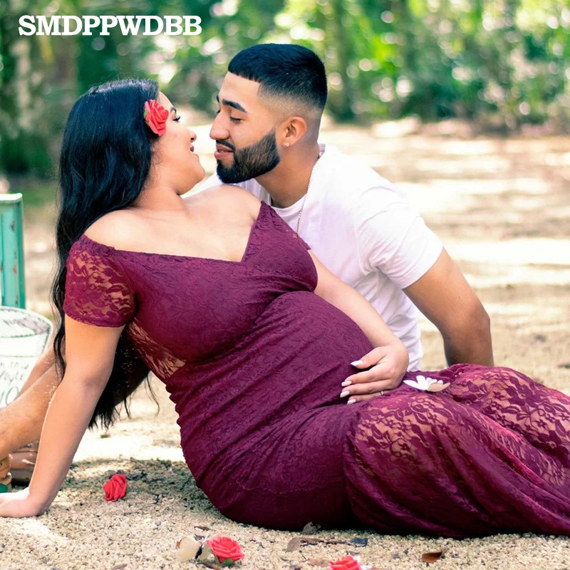 SMDPPWDBB, кружевные платья для беременных, для беременных, для фотосессии, для беременных, платье с коротким рукавом