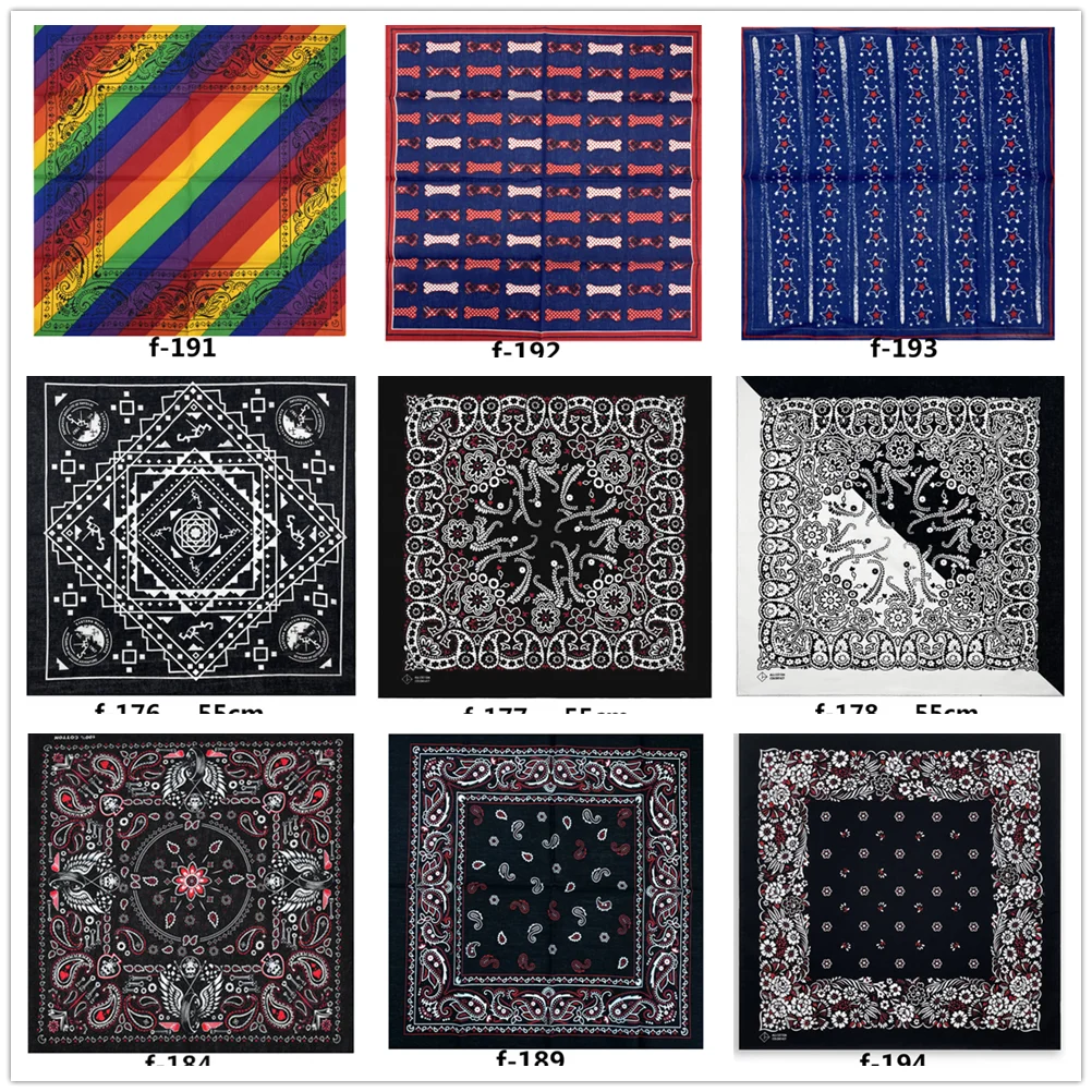 Unisex Hiphop Cotton Bandanas Face Mask Scarf Headwear Women Snood Headband Men Fishing Mask Hiking Balaclava Handkerchief