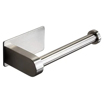 

Adhesive Toilet Paper Holder - Toilet Paper Roll Holder Stand Stainless Steel Brushed for Bathroom