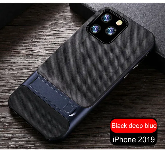 Для iPhone 11 Pro Max чехол Роскошный тонкий матовый чехол Подставка для Apple iPhone 11 чехол для iPhone 11 Pro Чехол iPhone11 11Pro