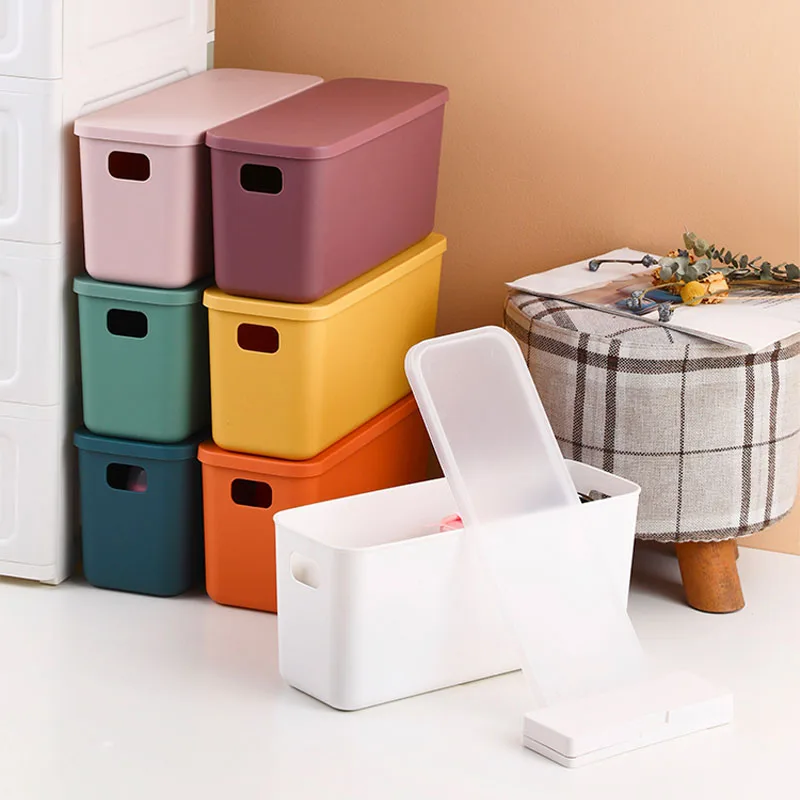 Plastic Storage Organization, Storage Boxes Lid Snacks