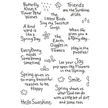 

Cute Spring Flower Quotes Stamps Paper Craft Art Transparent Silicone Decorative Card Stamps