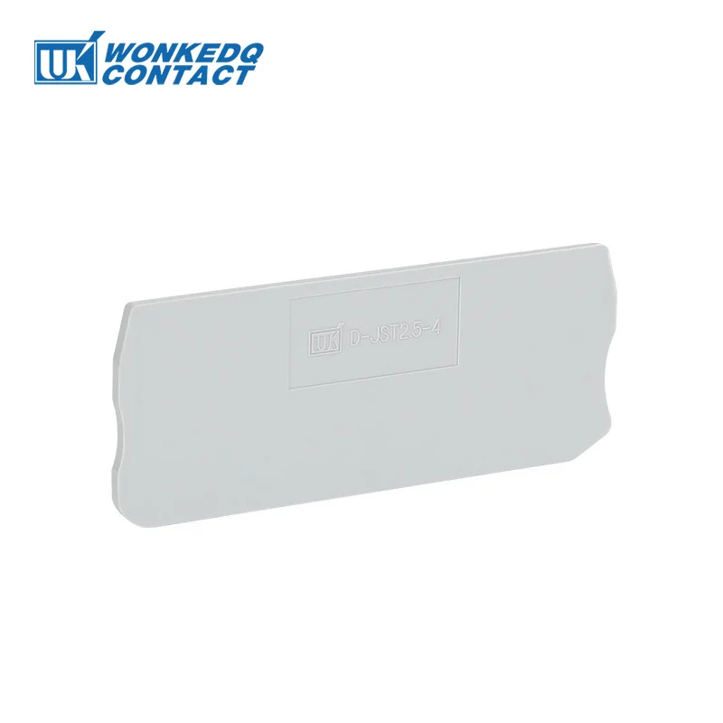 D-ST2.5-QU End Plate 1Pc for PT/ST 2.5-QU QUATTRO 4-Conductor 2.5mm&sup2; Connector DIN Rail Terminal Block D-ST 2.5-QU End Cover wire connectors din rail terminal block