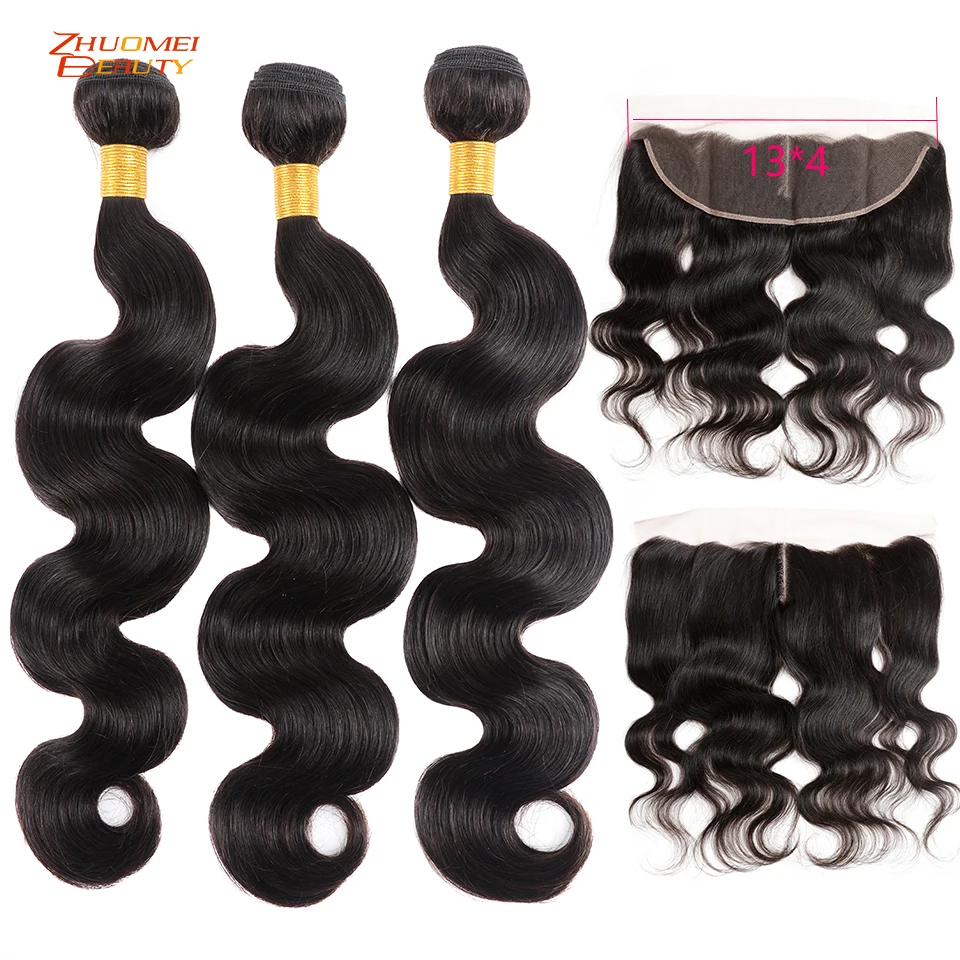 pacotes com frontal p feixes de cabelo