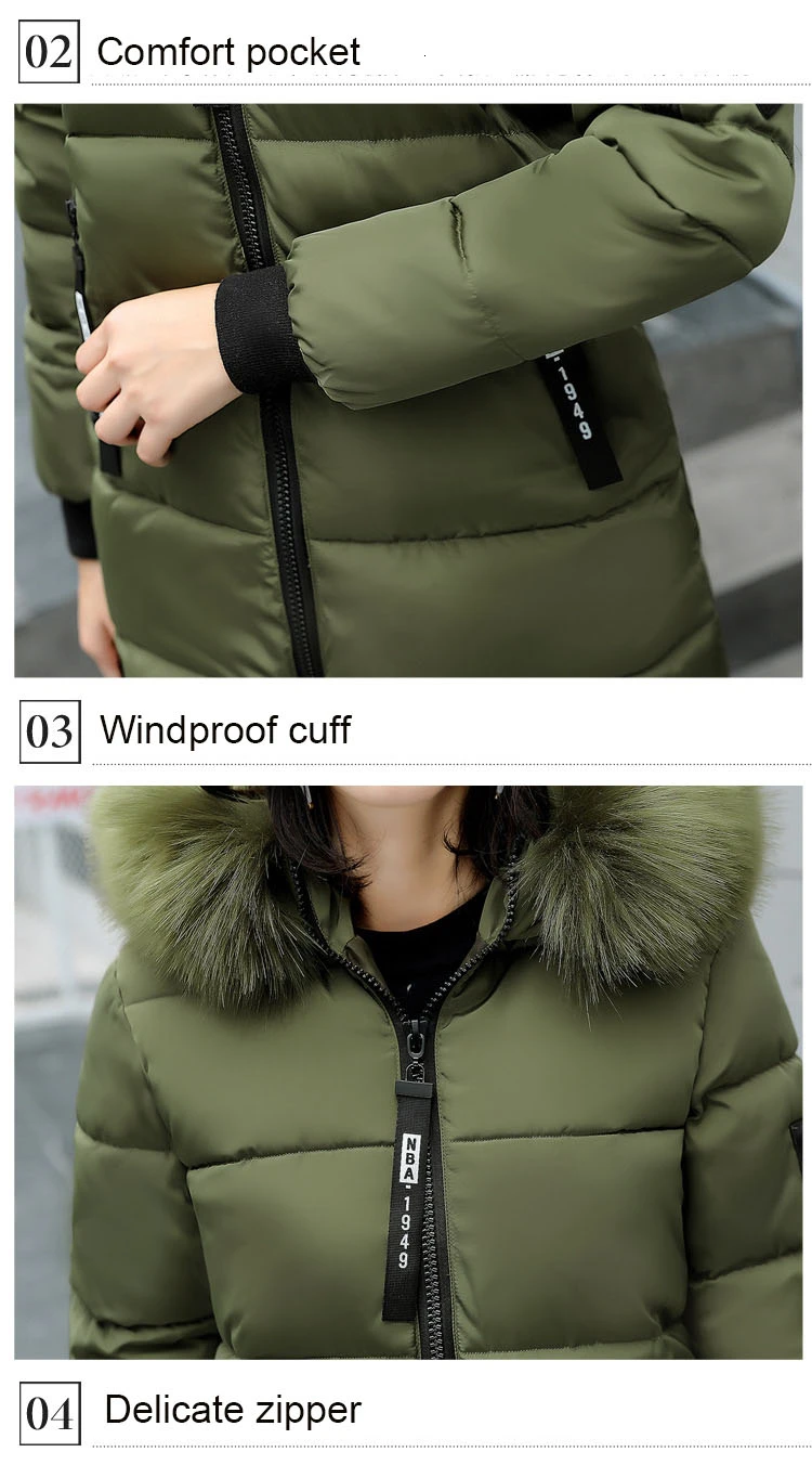 KULAZOPPER/Лидер продаж, брендовая зимняя куртка «Прака» для женщин, новинка года, с капюшоном, толстый большой меховой воротник, длинные пуховые хлопковые пальто, верхняя одежда для женщин, LK040