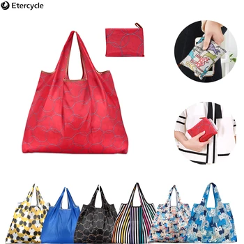 

High quality large Portable Supermarkets shopping bag High-end nylon cloth Portable Vegetable fruit Tote bag Family essential