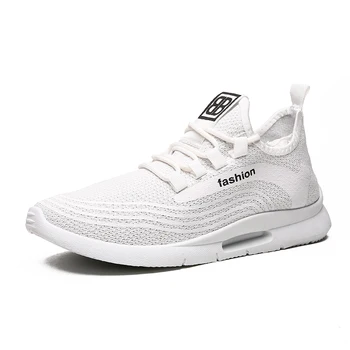 

2020 New Shoes Men Breathable Men Sneakers Mesh Mens Shoes Casual Slip on Black Summer Comfortable Lightweight Walking Size 45
