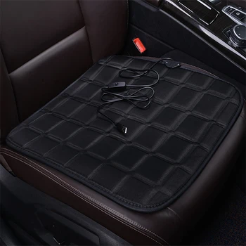 

ZHOUSHENGLEE 12V Heated car seat cover for Mitsubishi lancer ASX carisma outlander FORTIS Galant pajero L200 Winter Pad Cushions