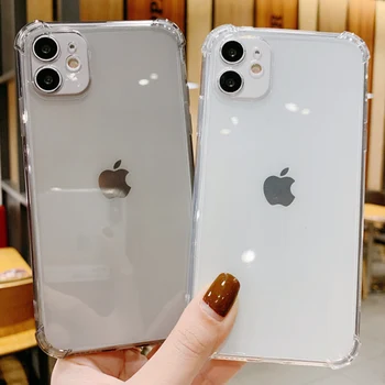 

Transparent Clear Phone Case For iPhone SE 2020 SE 2 SE2 Cover For iPhone 11 Pro Max X Xr Xs 7 8 6 6S Plus Funda Silicone Coque