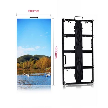 

High quality HD LED Panel P3.91 SMD1921 RGB LED Display 500x1000mm die cast aluminum cabinet rental Outdoor Advertising Screen