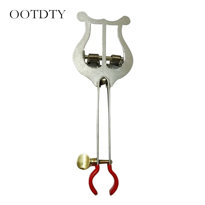 

Metal Portable Trumpet Marching Lyre Clamp-on Sheet Music Clip Holder Stand for Trumpet Brass Instruments Accessories