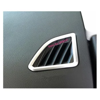 

car styling Garnish cover frame lamp trim ABS chrome front Air conditioning Outlet Vent 2pcs/set For Ford EDGE 2015 2016 2017