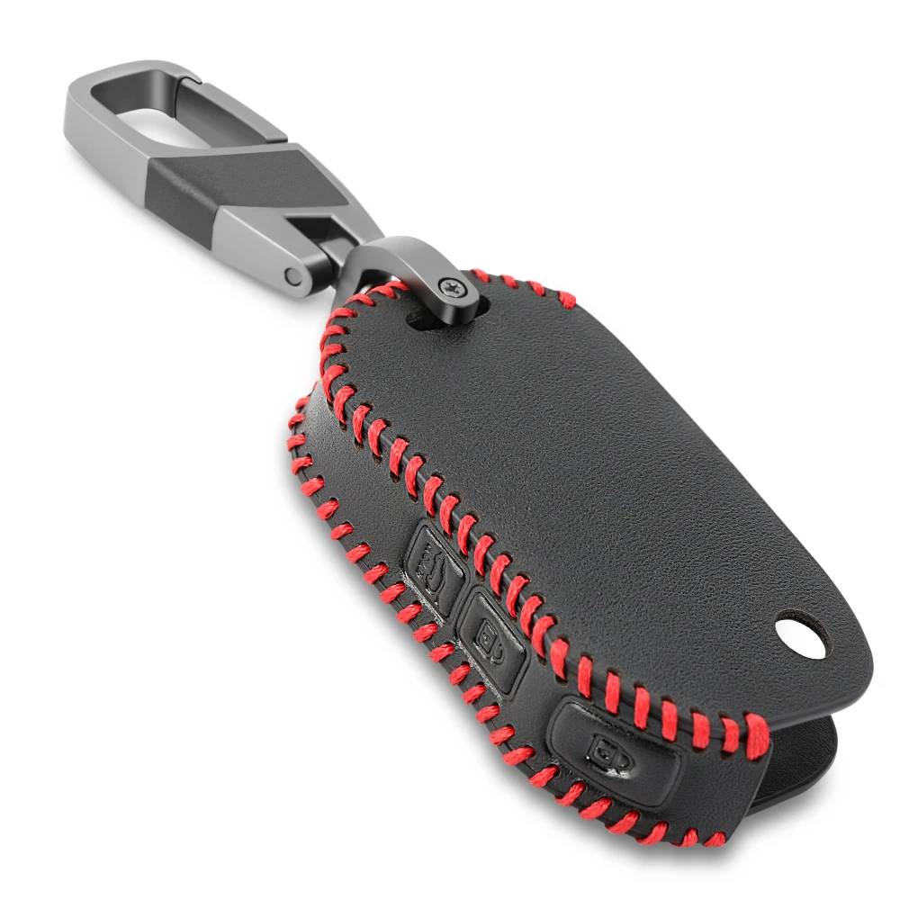 

Auto Keychain For Kia Sportage Ceed Sorento Cerato Forte Leather Remote Key Case Fob Shell Cover 2018 2019 2020 Skin Holder