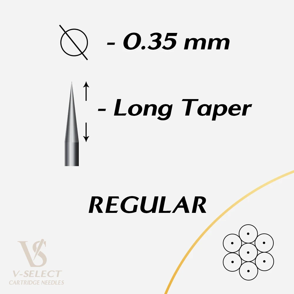 EZ v-выберите картридж иглы#12( 0,35 мм) круглый вкладыш эластичная Мембрана для роторного картриджа татуировки машины 20 шт
